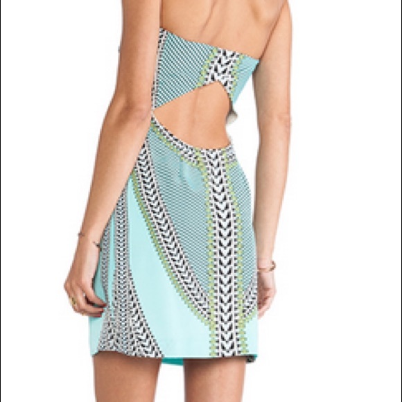 COPY - Mara Hoffman PRINTED STRAPLESS MINI DRESS - Picture 2 of 3